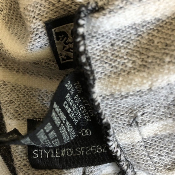 Obey Nautical Anchor Gray White Striped Sweatshirt - Picture 5 of 5